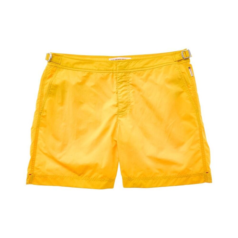 Orlebar Brown Mens Bulldog Solid Swim Short, Yellow